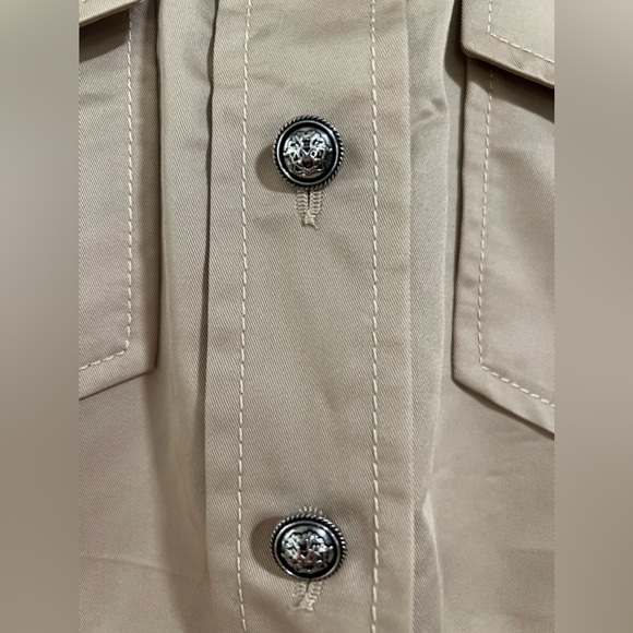 SANDRO Indiana Cropped Shirt. NEW WITH TAGS! - Picture 6 of 11